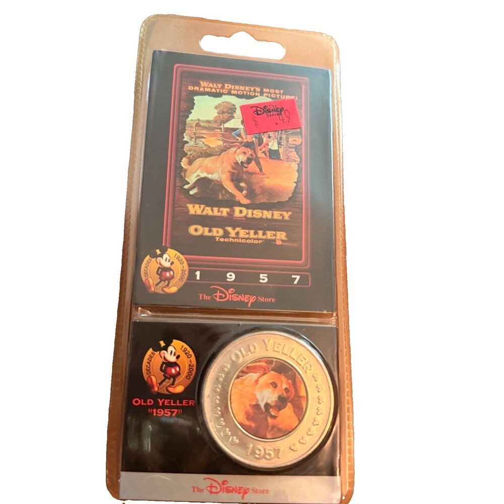 Disney Decades Coins #12 Walt Disney Old Yeller 1957 Sealed Disney Coin Low SH!